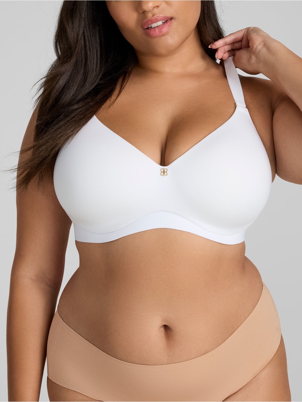Honeylove Smooth Wireless Bra in White